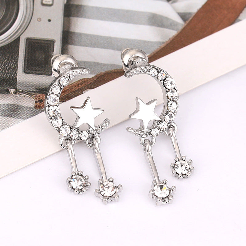 Star and Moon Earrings - Youthful Heart Design