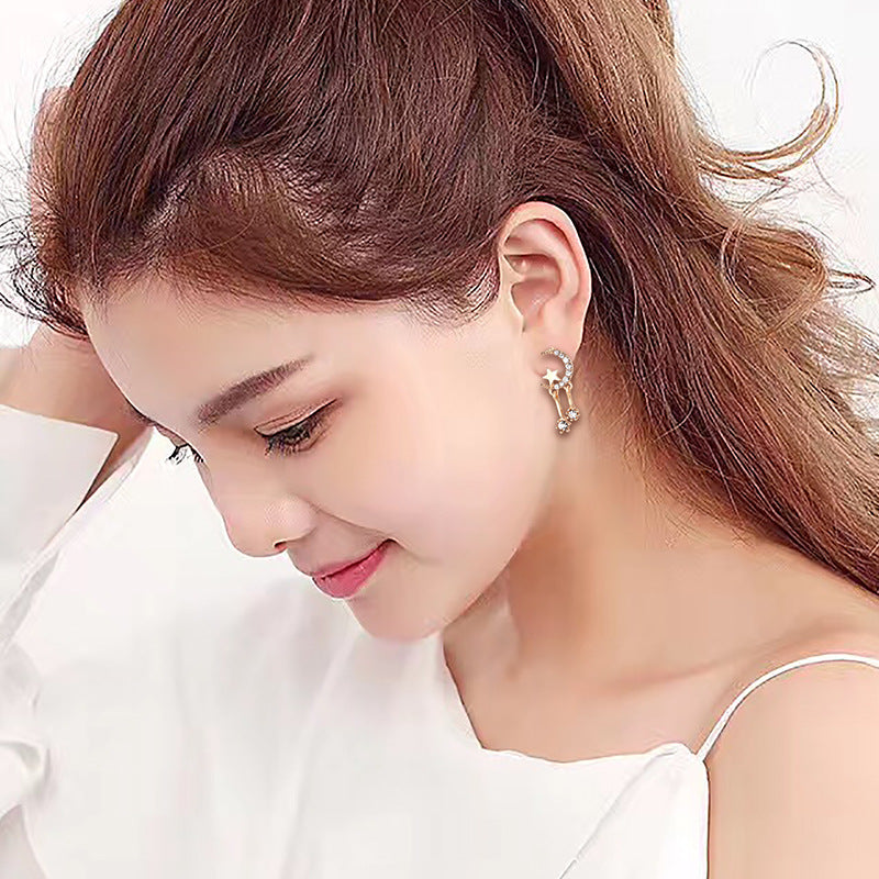 Star and Moon Earrings - Youthful Heart Design