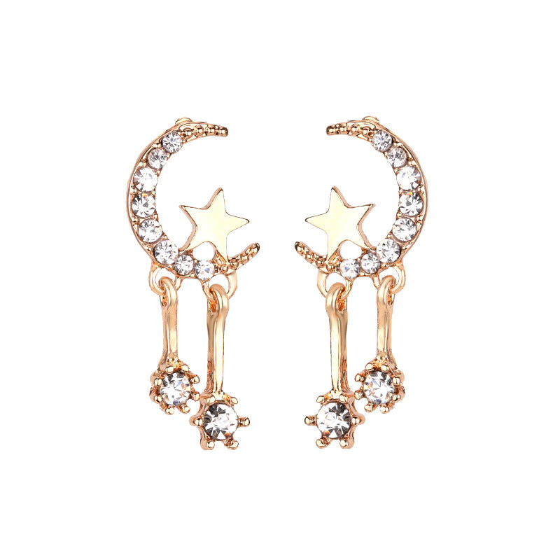 Star and Moon Earrings - Youthful Heart Design
